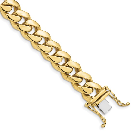 10k 10.7mm Hand-polished Miami Cuban Chain (Per Inch)