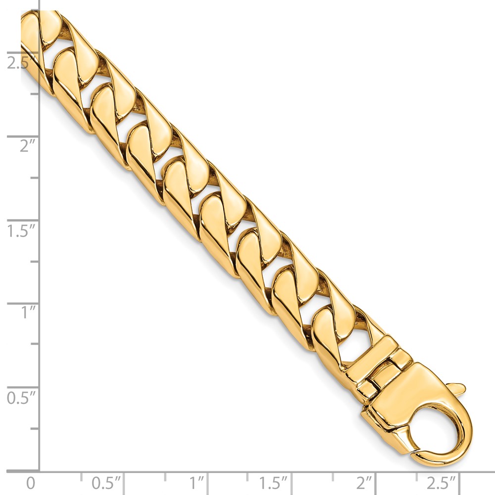 10k 10.20mm Hand-polished Long Link Half Round Curb Chain (10LK590-8.25)