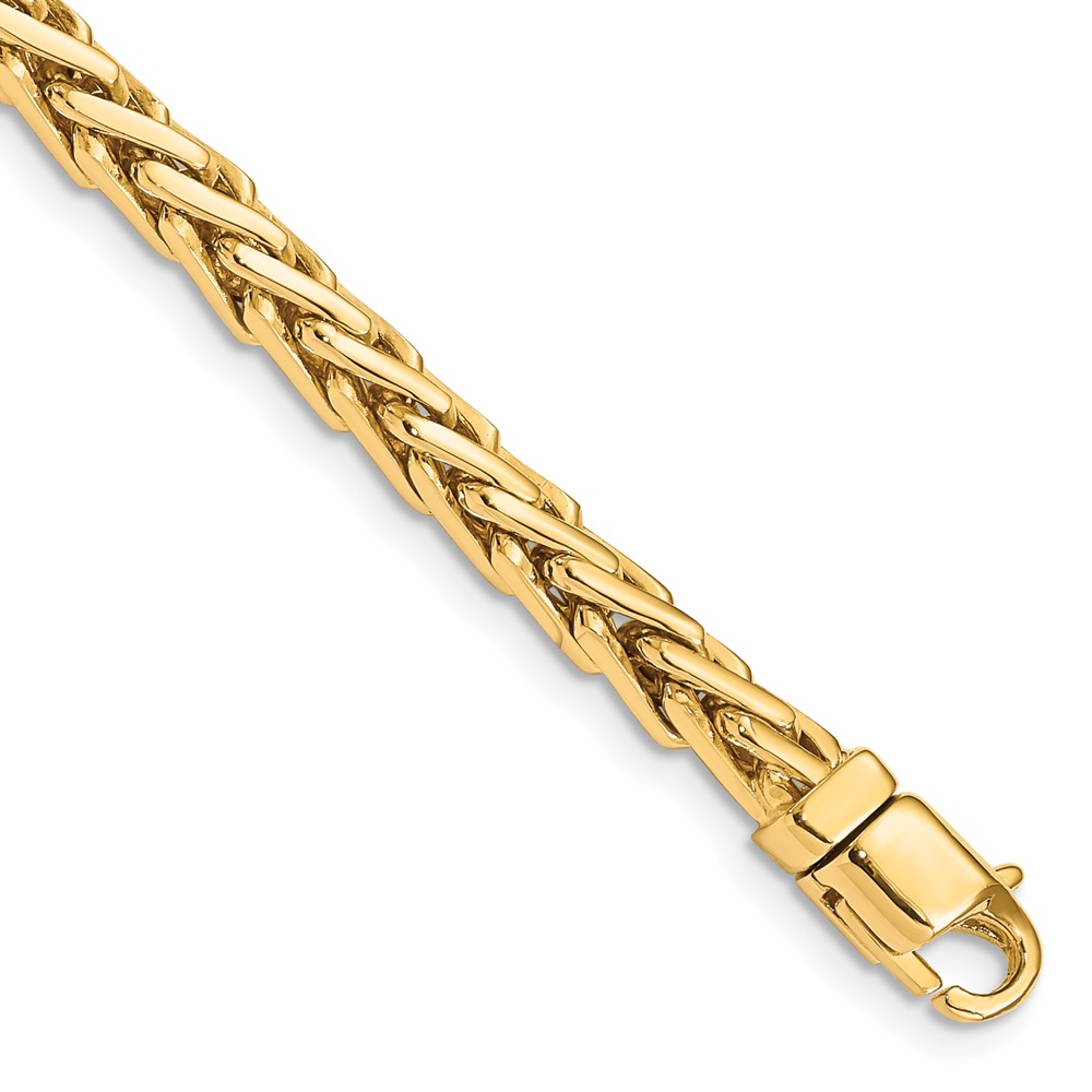 10k 4.4mm Hand-polished Flat-Edged Woven Link Bracelet (10LK754-8.75)