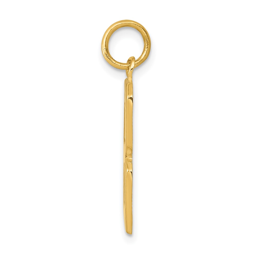 10k Large Polished Number 8 Charm (10LP08)