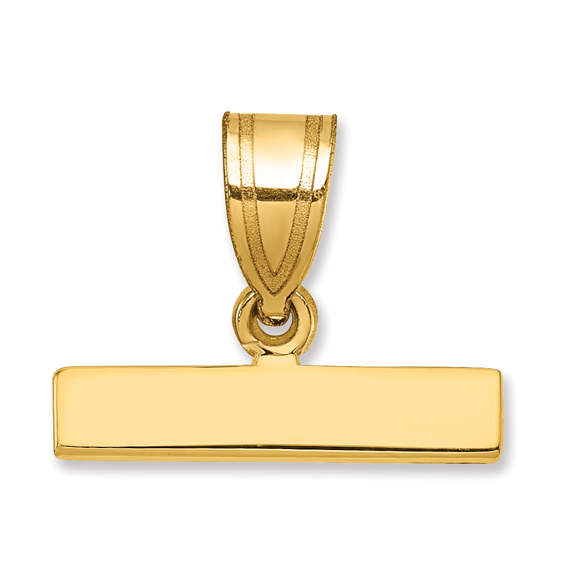 10ky Casted Large Polished Top Charm (10LPTOP)