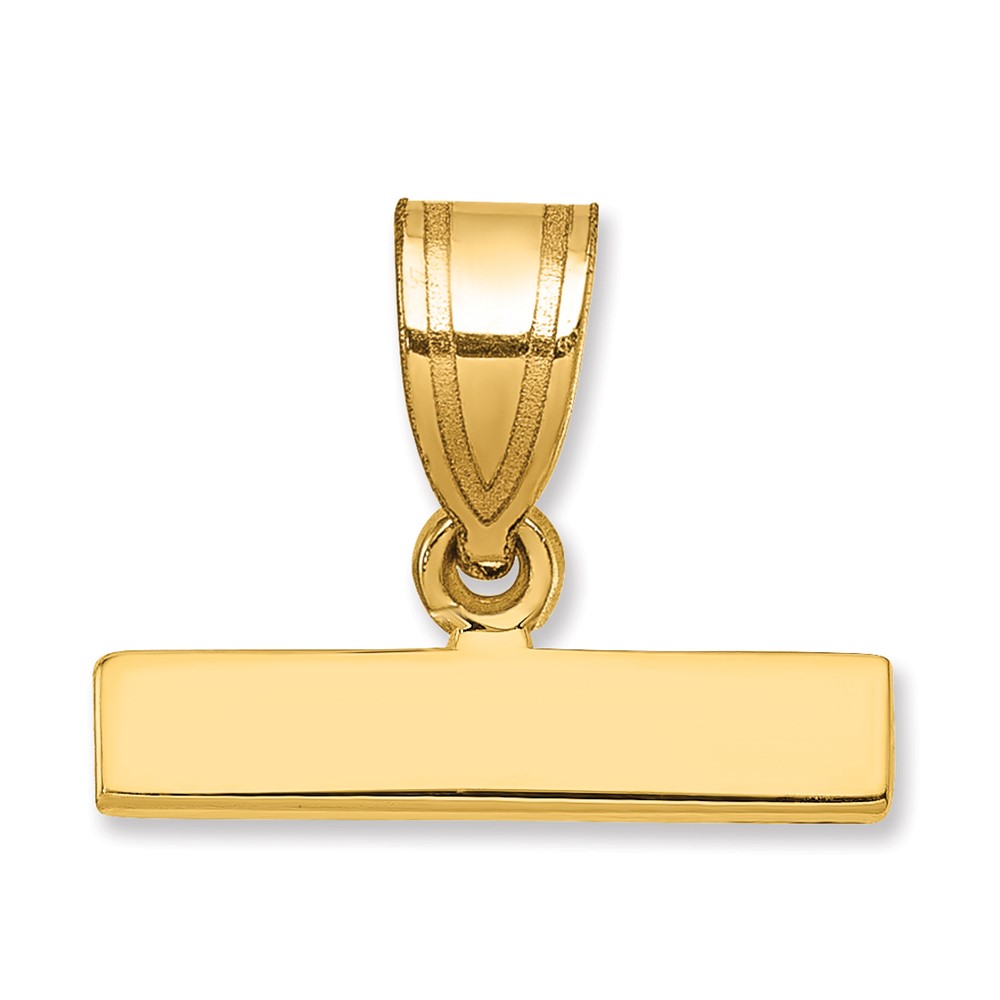 10ky Casted Large Polished Top Charm (10LPTOP)