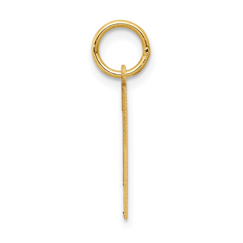 10k Medium Satin Number 1 Charm (10LSM01)