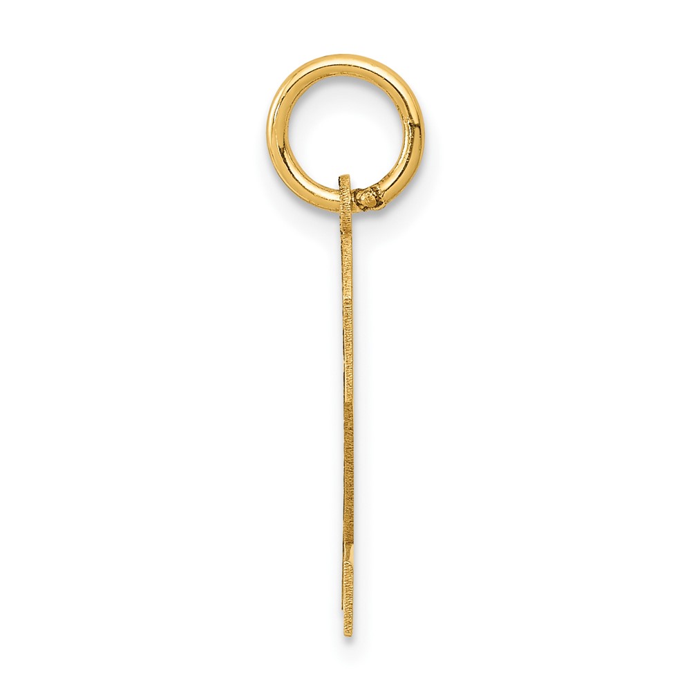 10k Medium Satin Number 2 Charm (10LSM02)