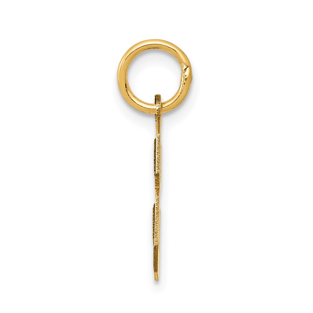 10k Small Satin Number 8 Charm (10LSS08)