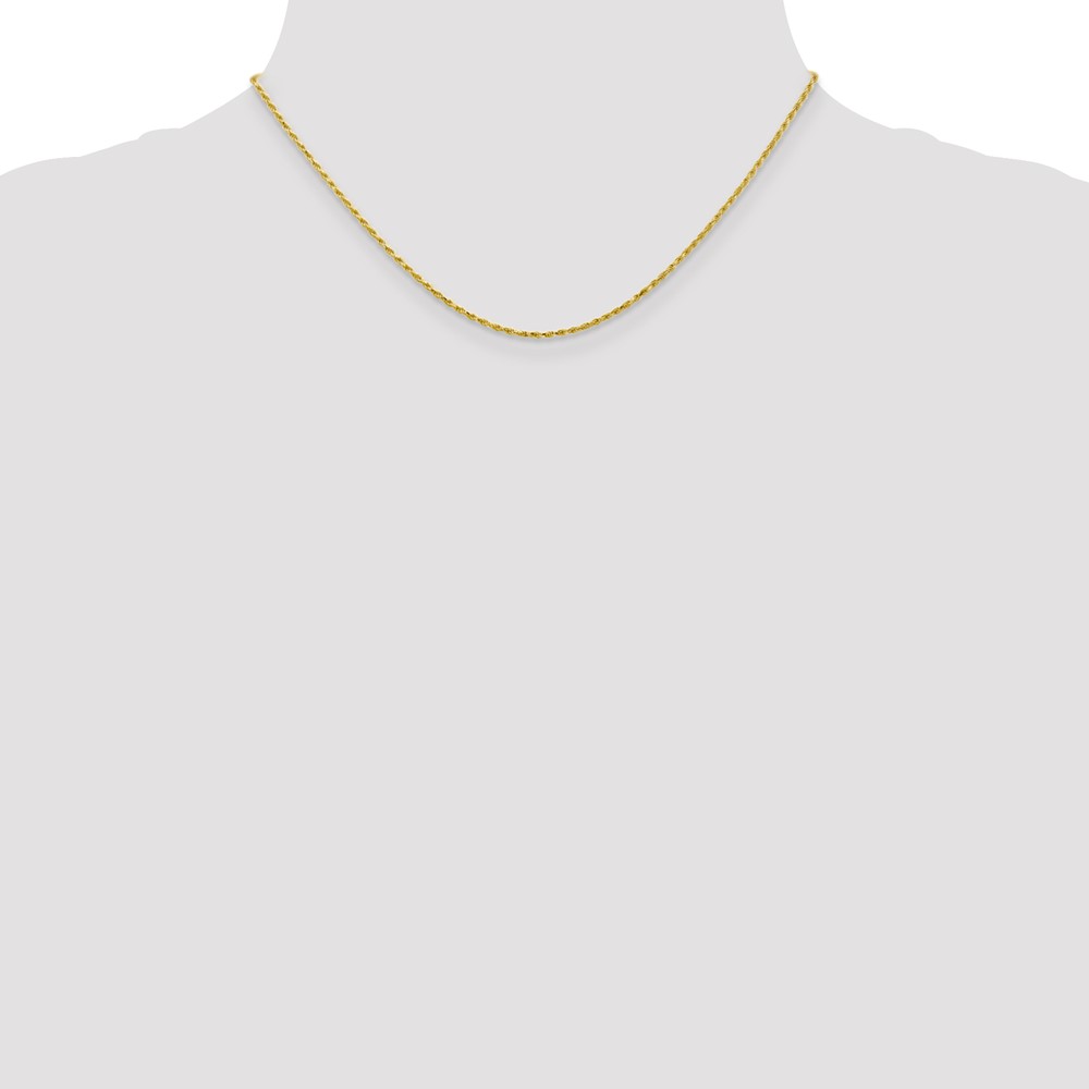 10k 1.3mm D/C Machine Made Rope Chain (10M012-16)