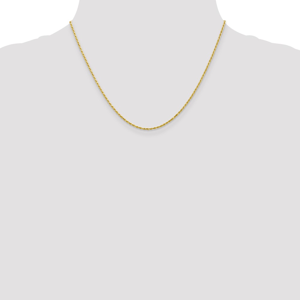 10k 1.3mm D/C Machine Made Rope Chain (10M012-18)
