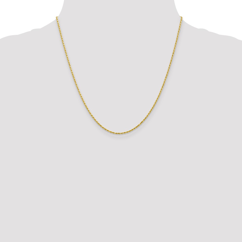 10k 1.3mm D/C Machine Made Rope Chain (10M012-20)