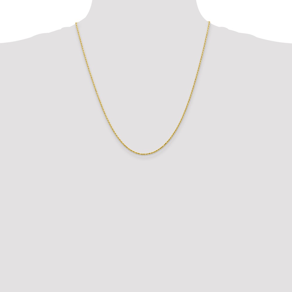 10k 1.3mm D/C Machine Made Rope Chain (10M012-22)