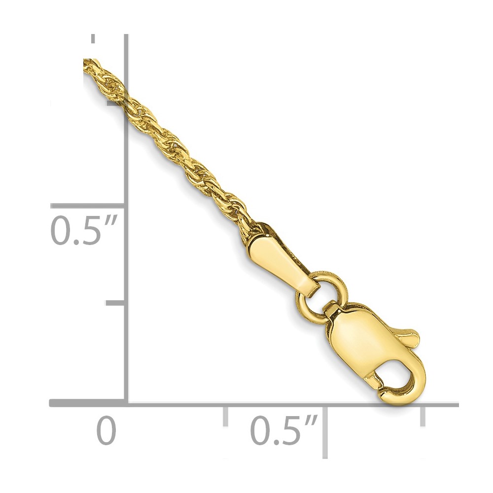 10k 1.3mm D/C Machine Made Rope Chain (10M012-8)