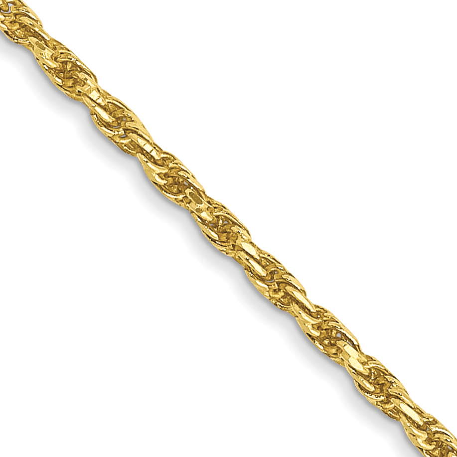 10k 1.3mm D/C Machine Made Rope Chain (10M012-16)