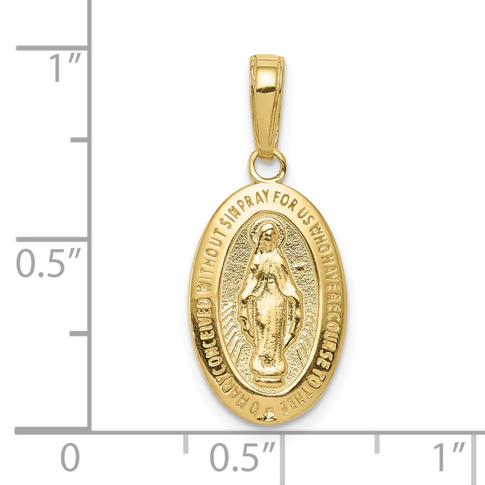 10k Miraculous Medal Pendant (10M1431)
