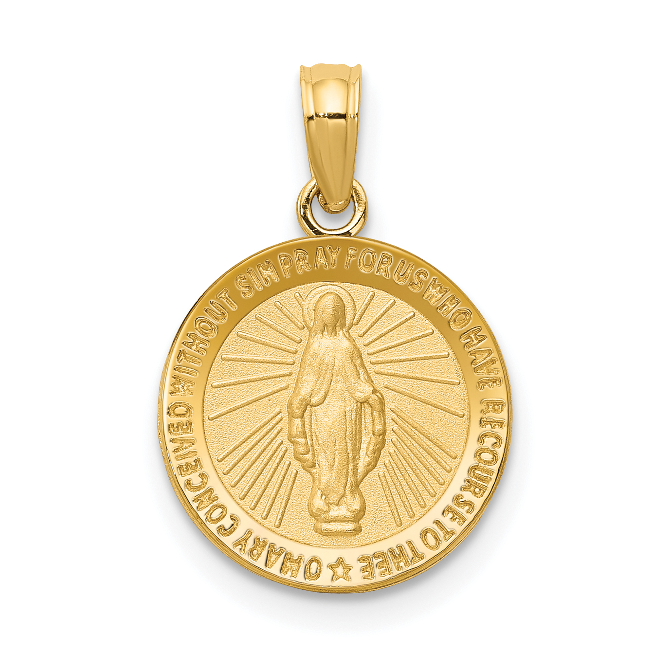 10k Miraculous Medal Pendant (10M1436)