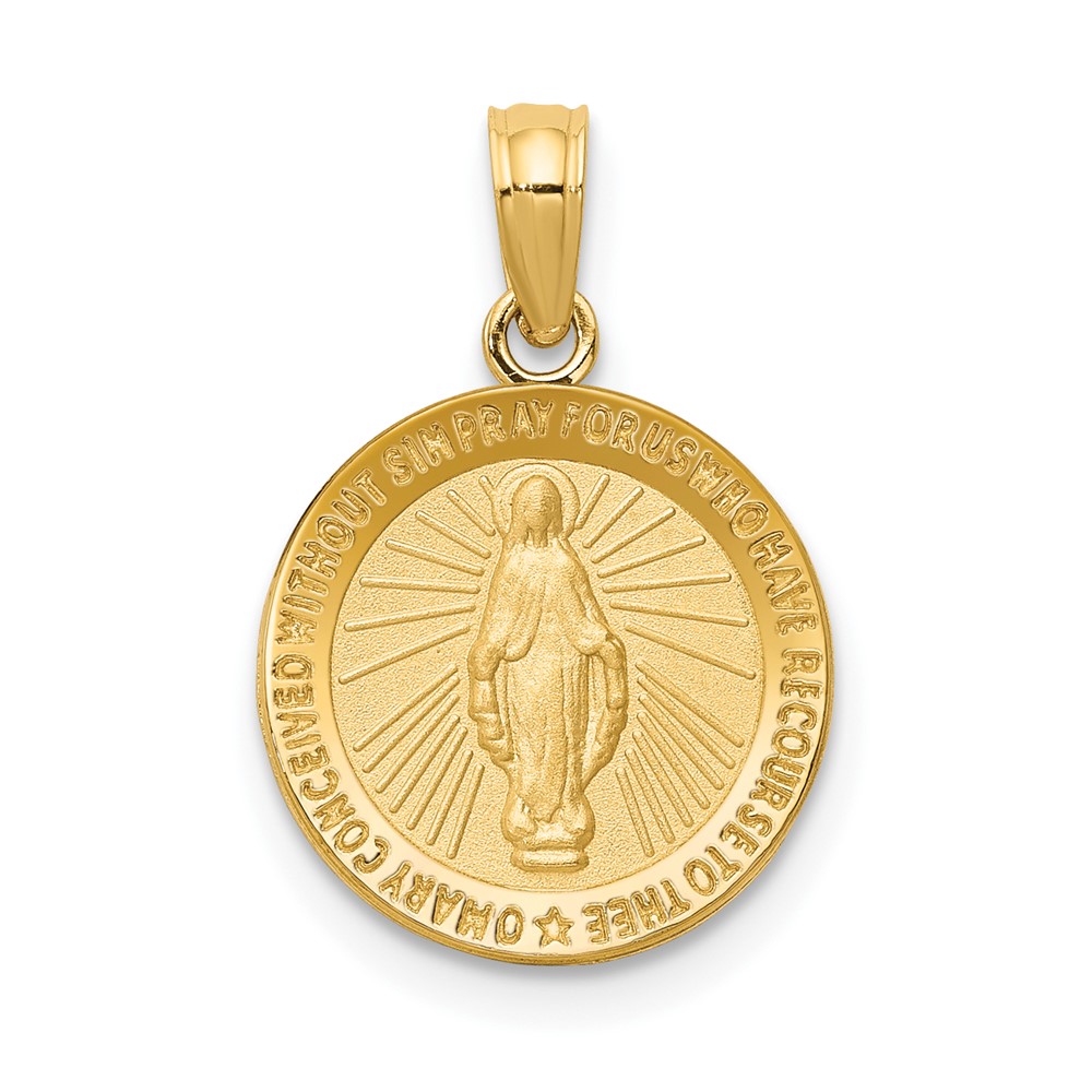 10k Miraculous Medal Pendant (10M1436)