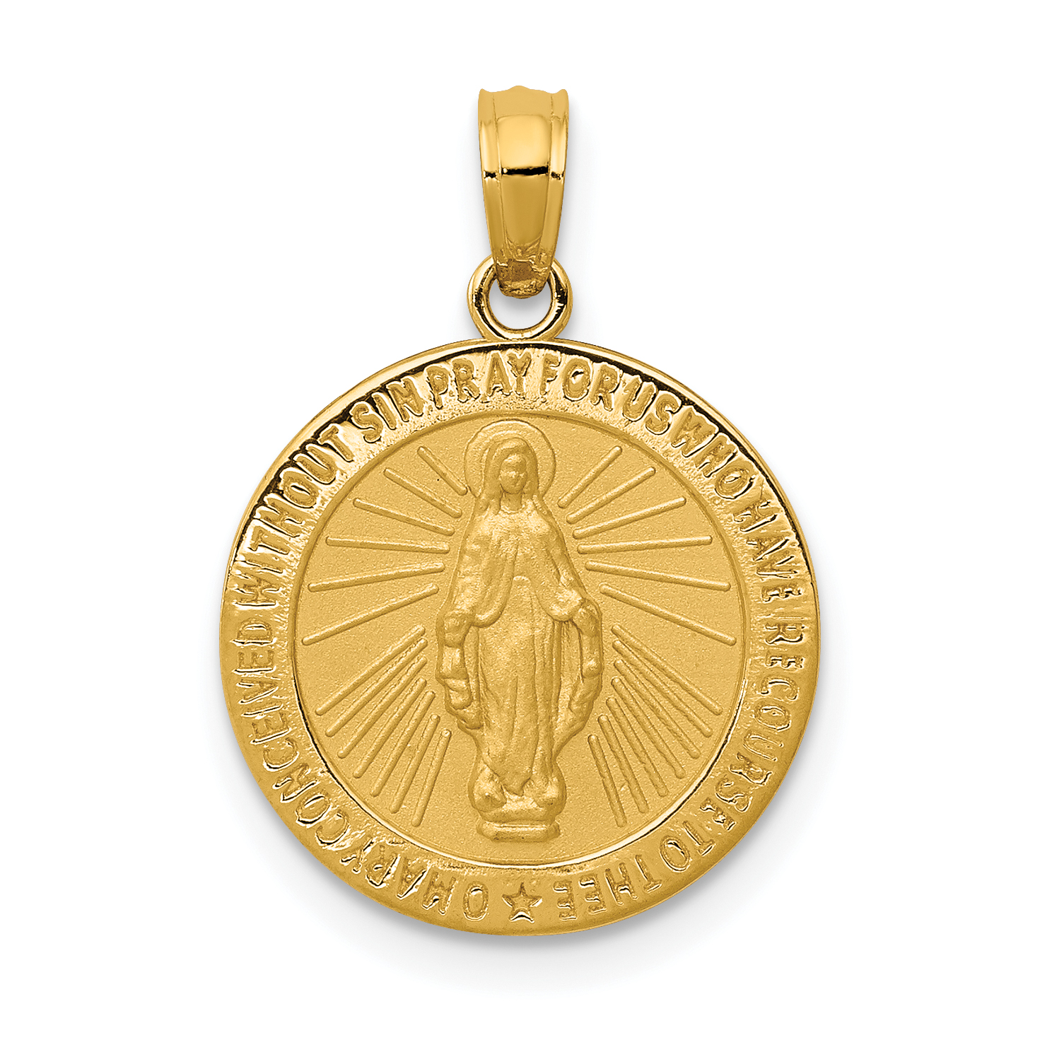 10k Miraculous Medal Pendant (10M1437)