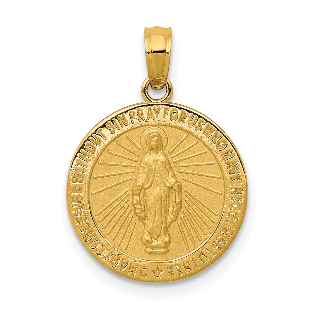 10k Miraculous Medal Pendant (10M1437)