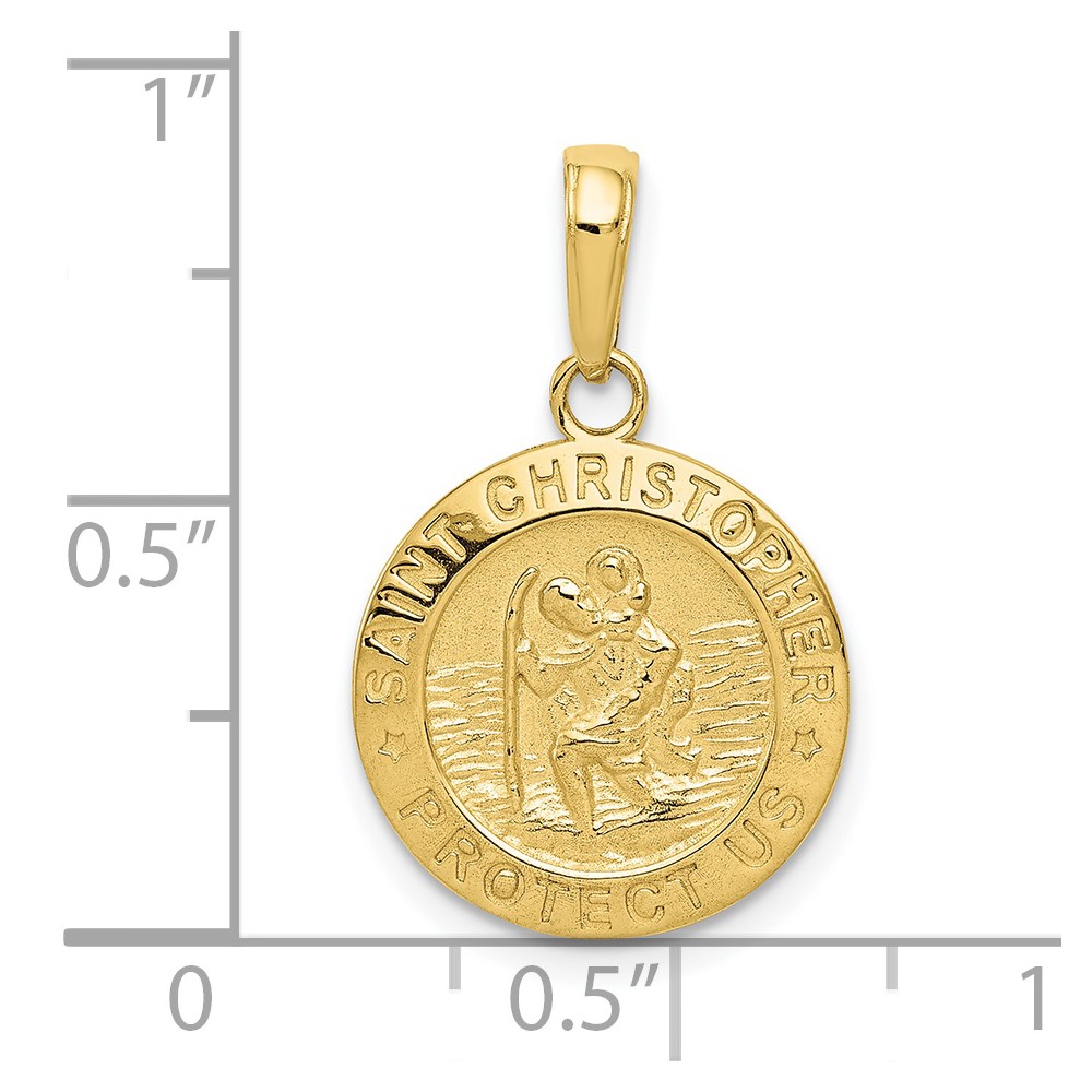 10k Saint Christopher Medal Charm (10M1454)