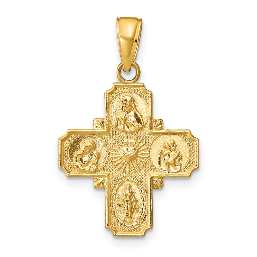 10k 4-Way Medal Pendant (10M1456)
