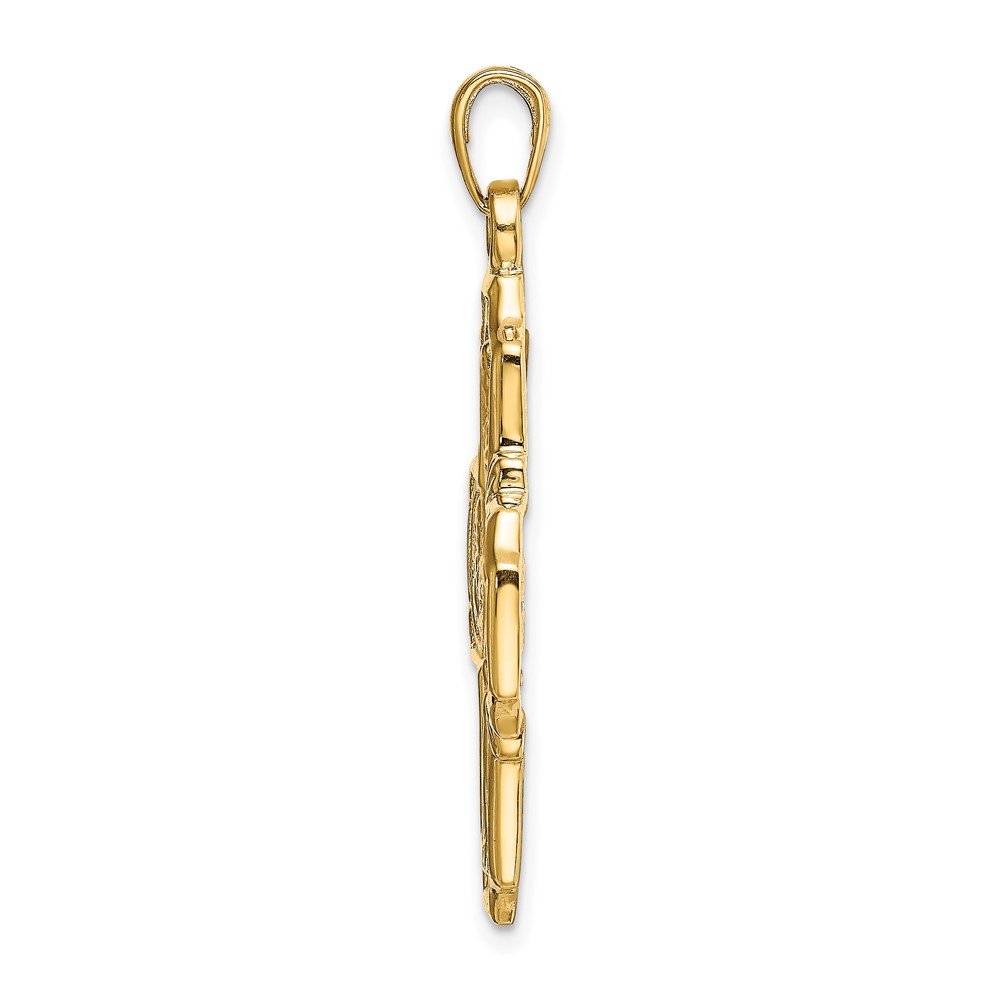 10k Four-Way Medal Pendant (10M1458)