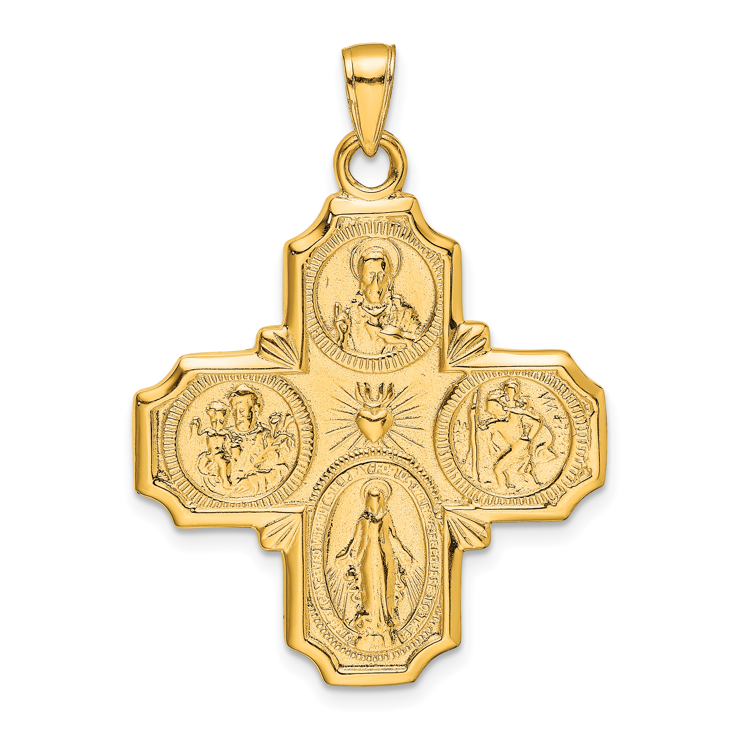 10k Four-Way Medal Pendant (10M1458)
