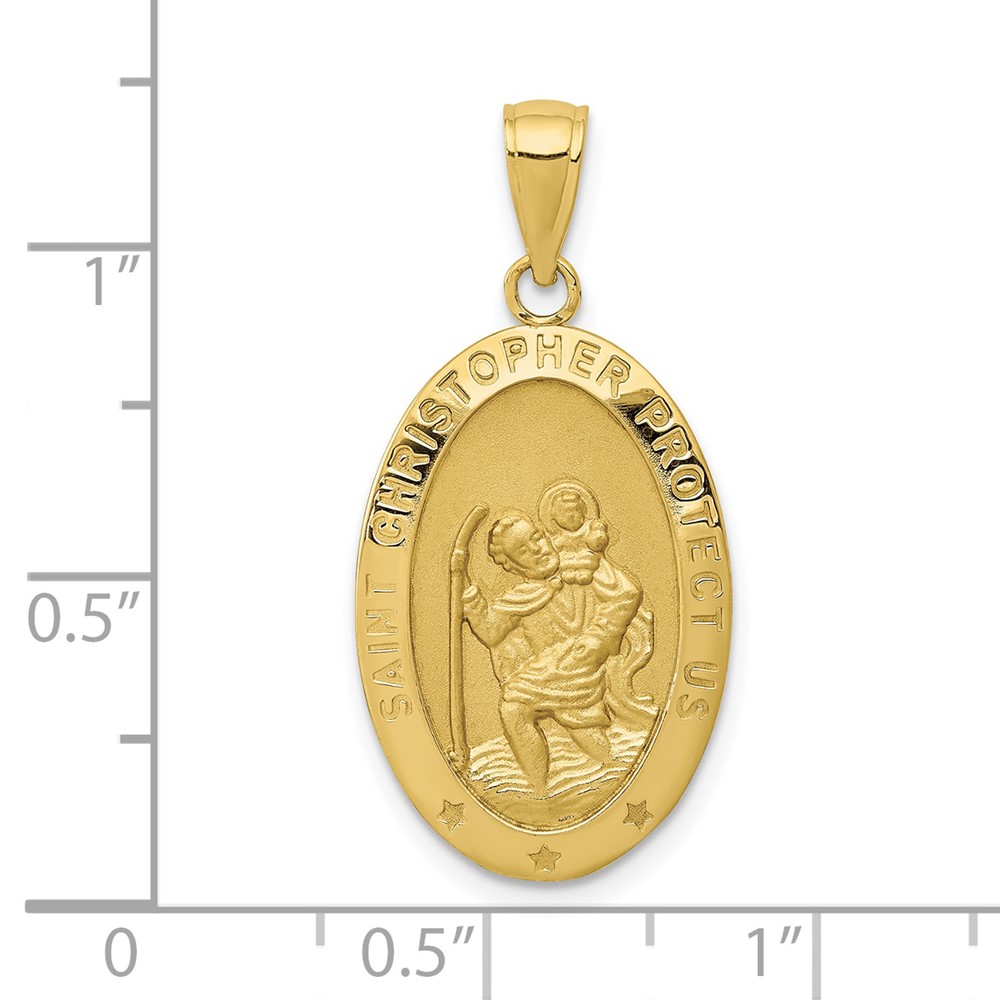 10k Saint Christopher Medal Pendant (10M1478)