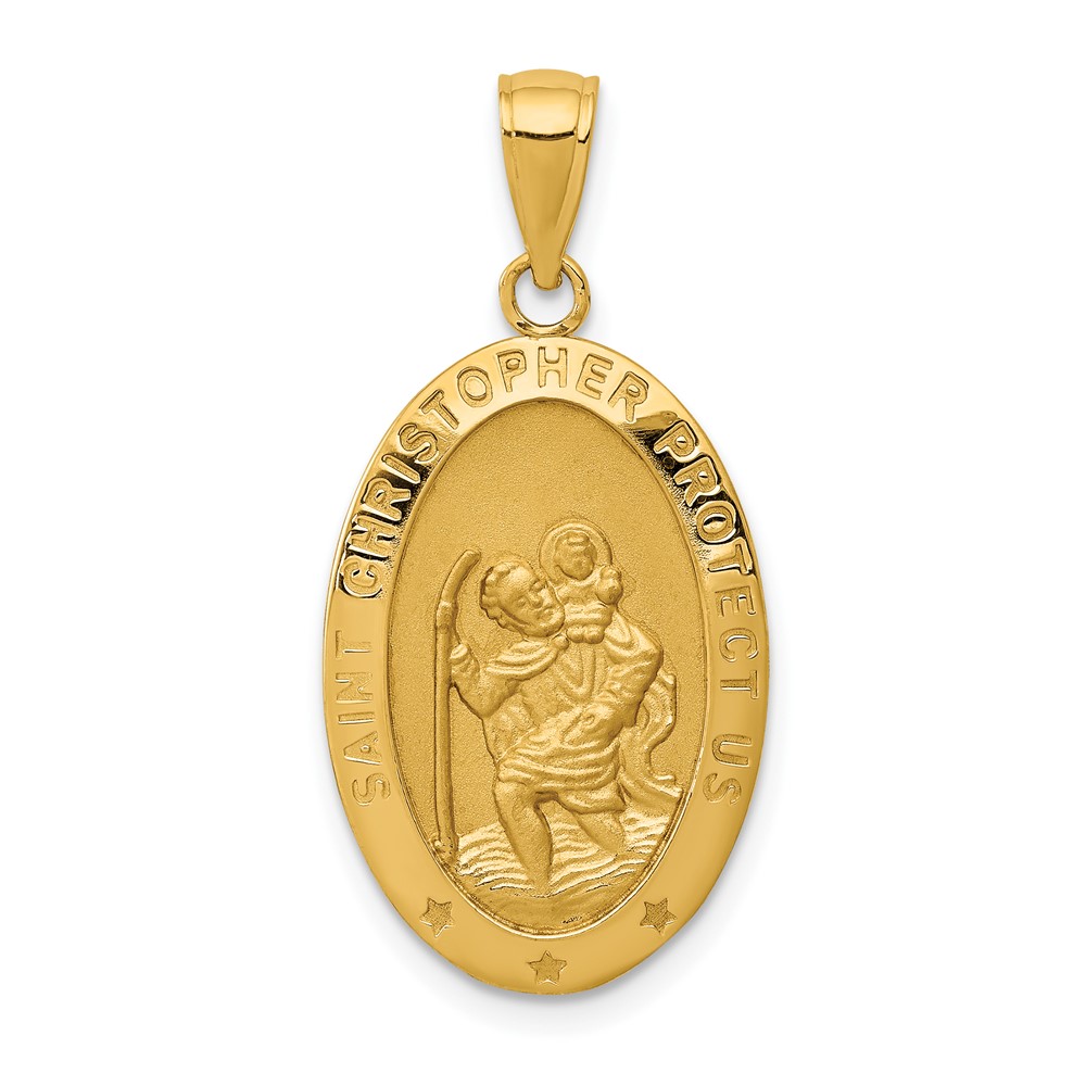 10k Saint Christopher Medal Pendant (10M1478)