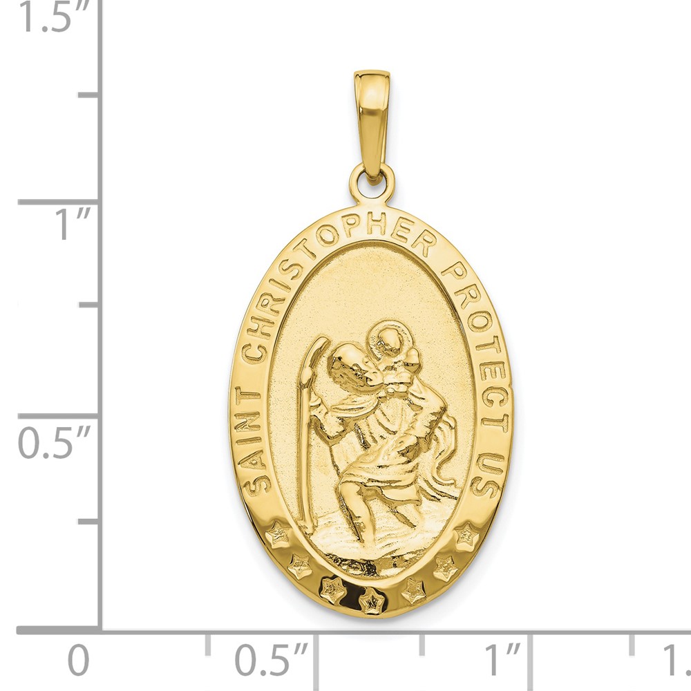 10k Saint Christopher Medal Pendant (10M1479)