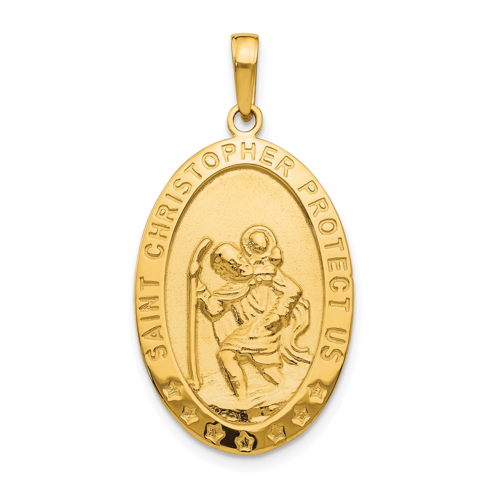 10k Saint Christopher Medal Pendant (10M1479)