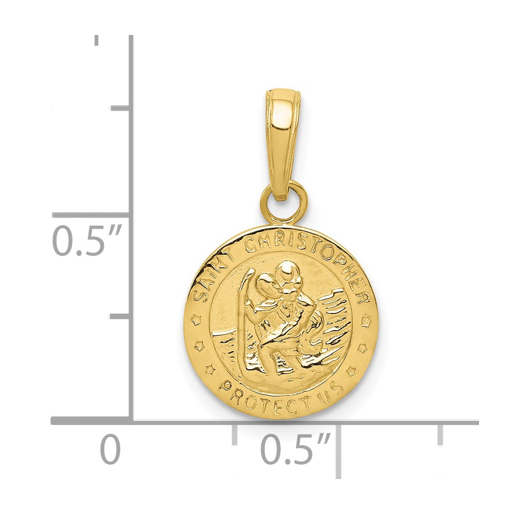 10K Saint Christopher Medal Charm (10M1481)