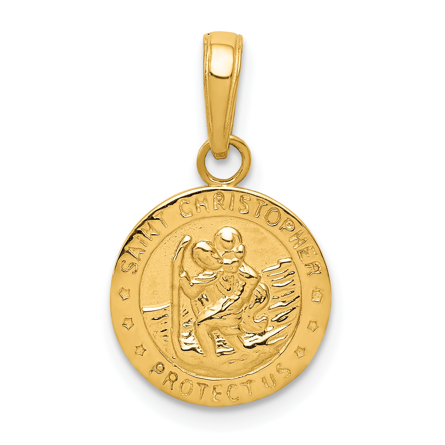 10K Saint Christopher Medal Charm (10M1481)