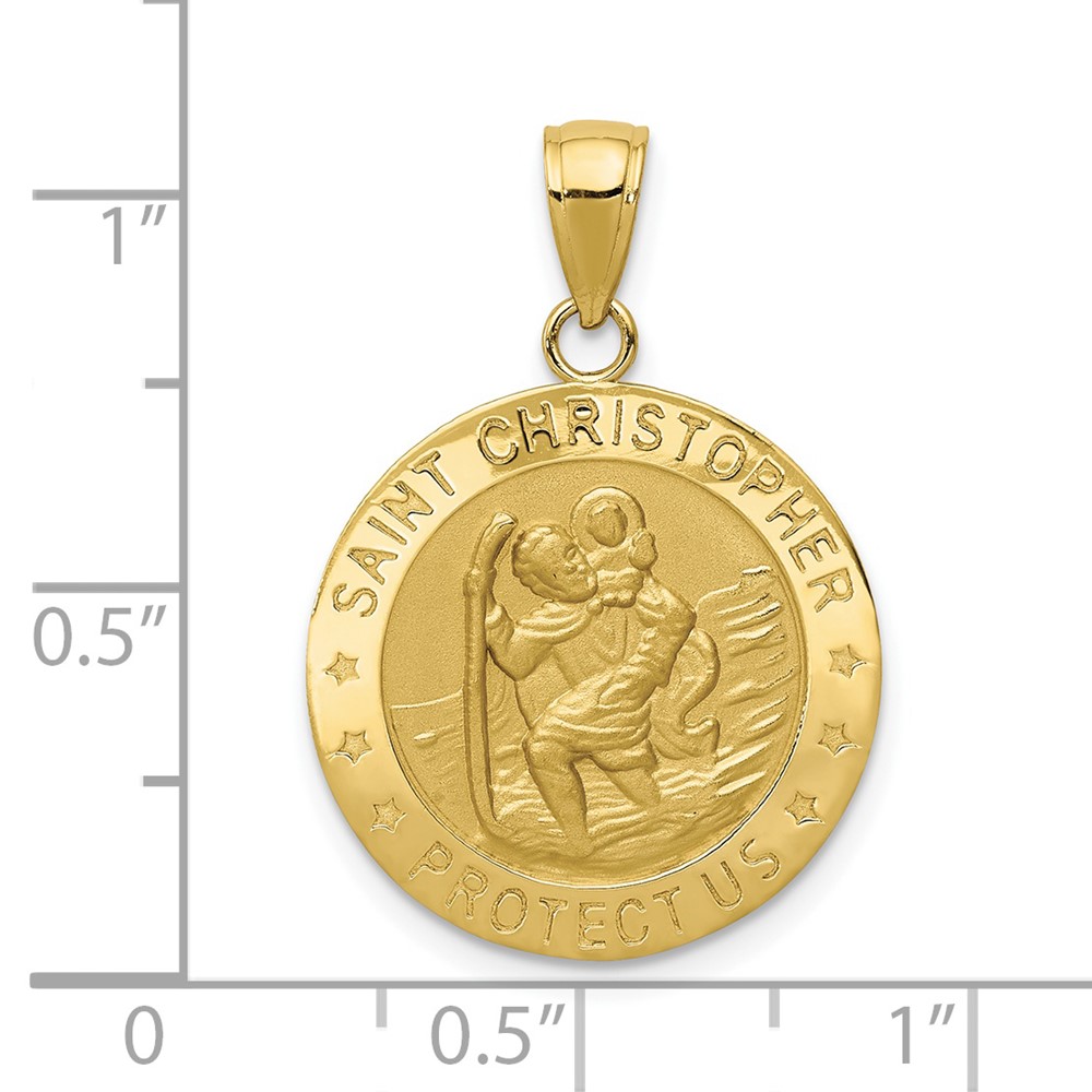 10k Saint Christopher Medal Pendant (10M1483)