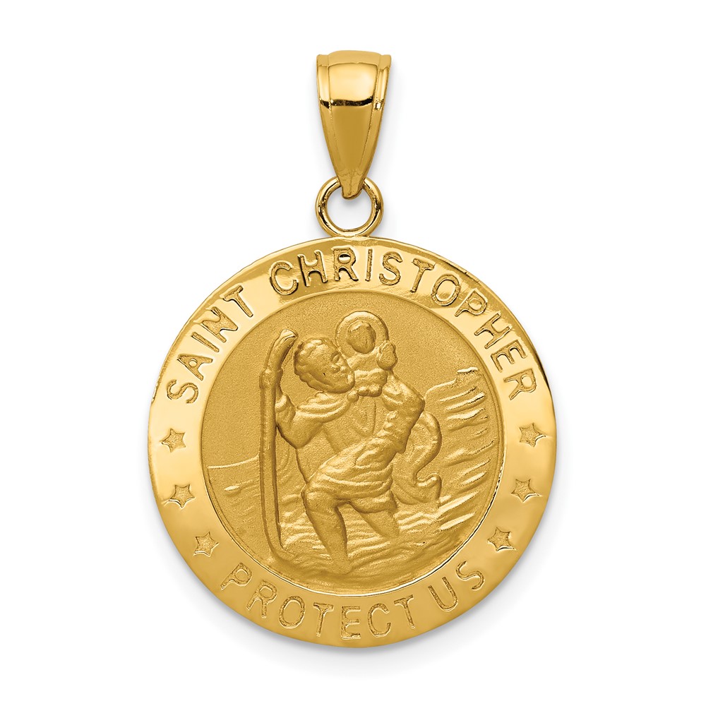 10k Saint Christopher Medal Pendant (10M1483)