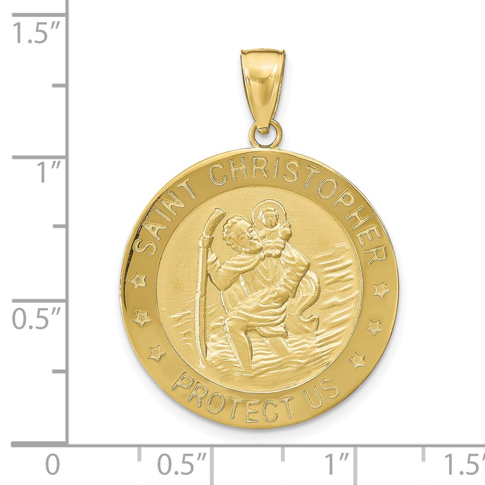 10k Saint Christopher Medal Pendant (10M1485)
