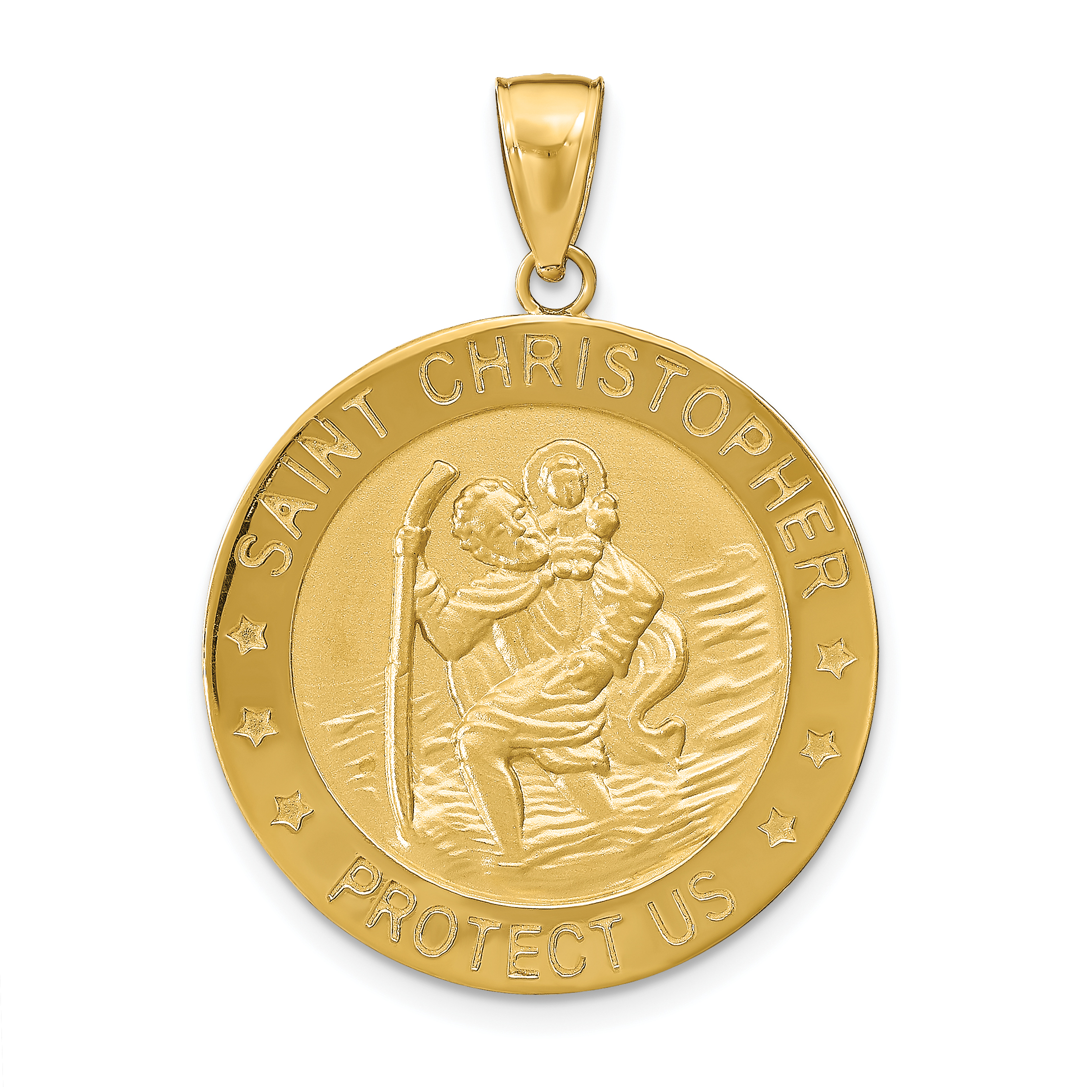 10k Saint Christopher Medal Pendant (10M1485)