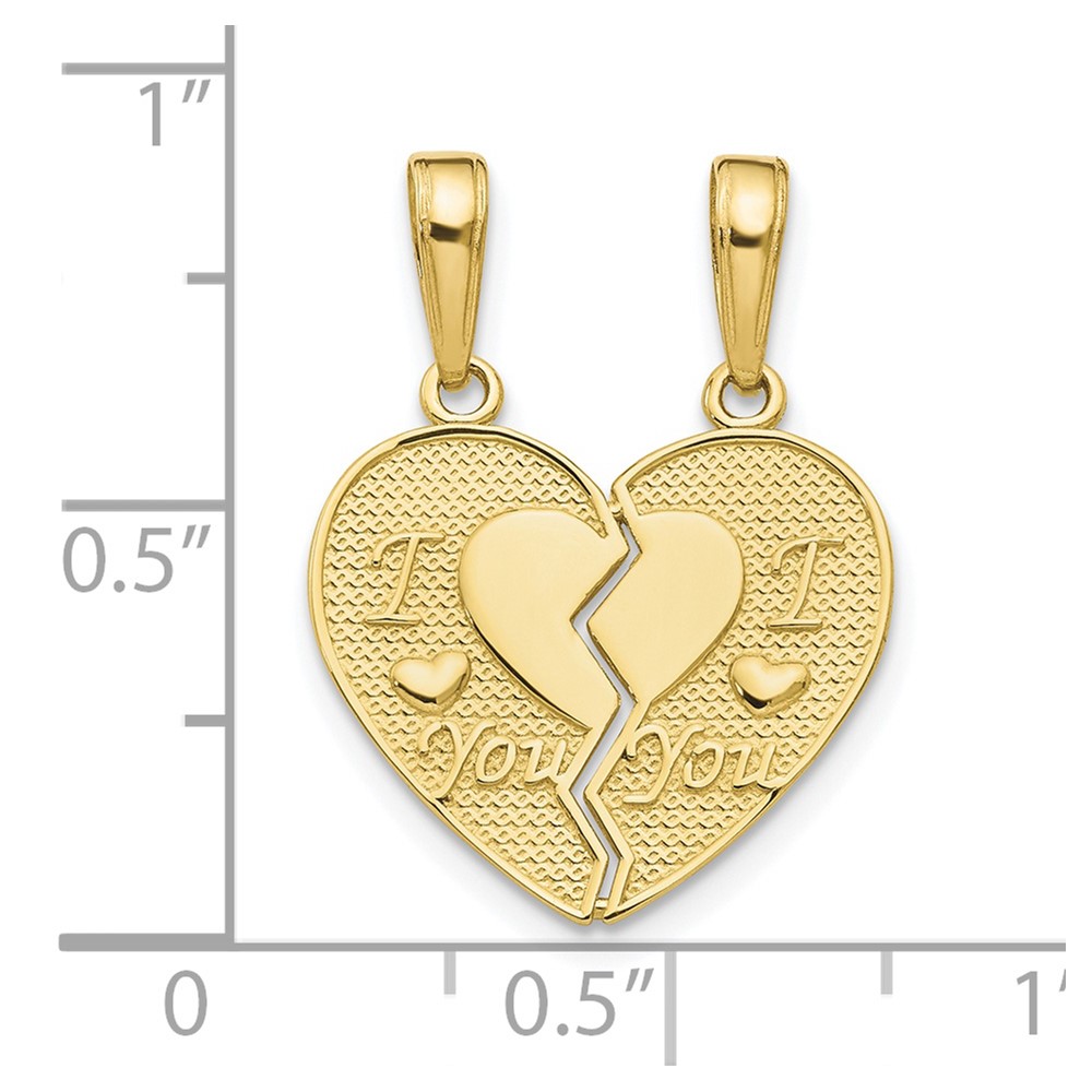 10K I LOVE YOU 2 Piece Break-A-Part Charm (10M197)
