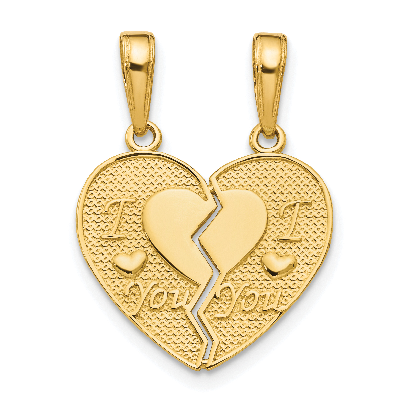10K I LOVE YOU 2 Piece Break-A-Part Charm (10M197)