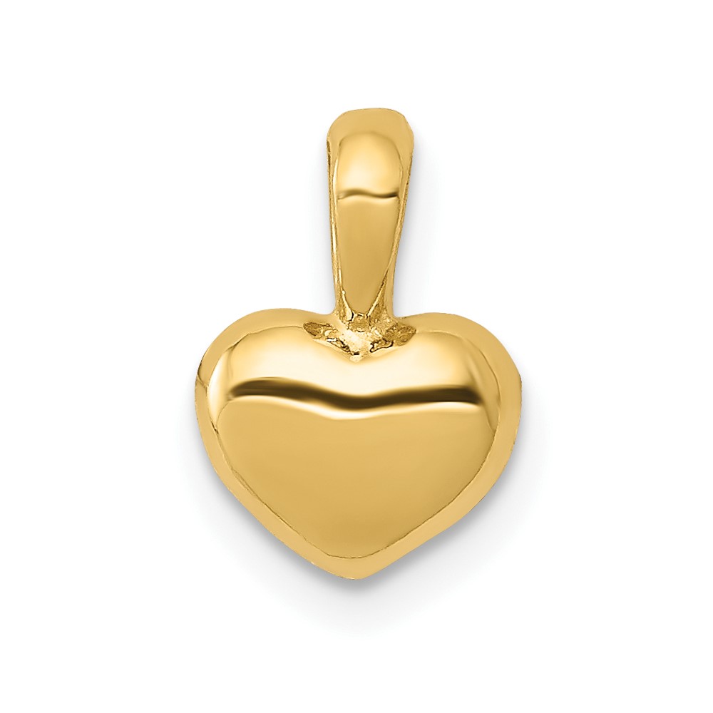 10K Polished 3D Puffed Heart Charm (10M2076)
