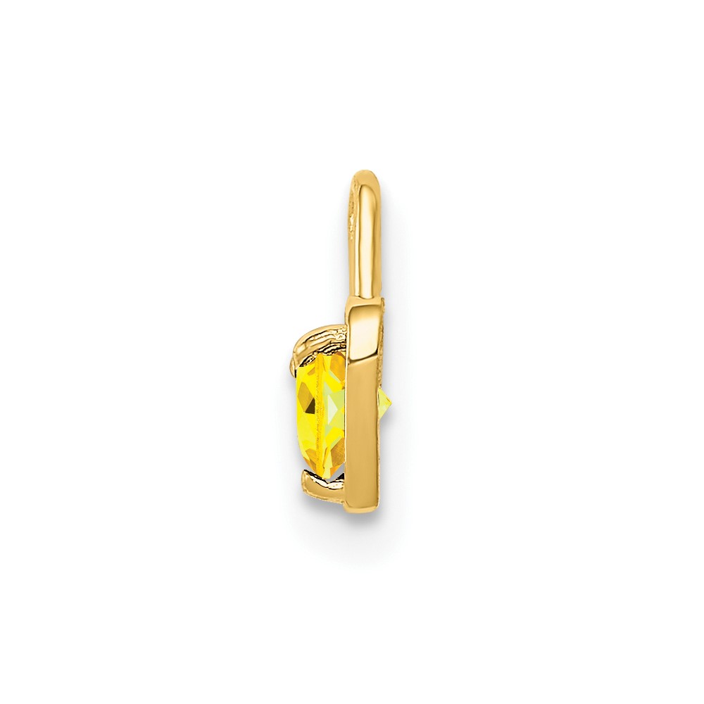 10ky November Synthetic Birthstone Heart Charm (10M351)