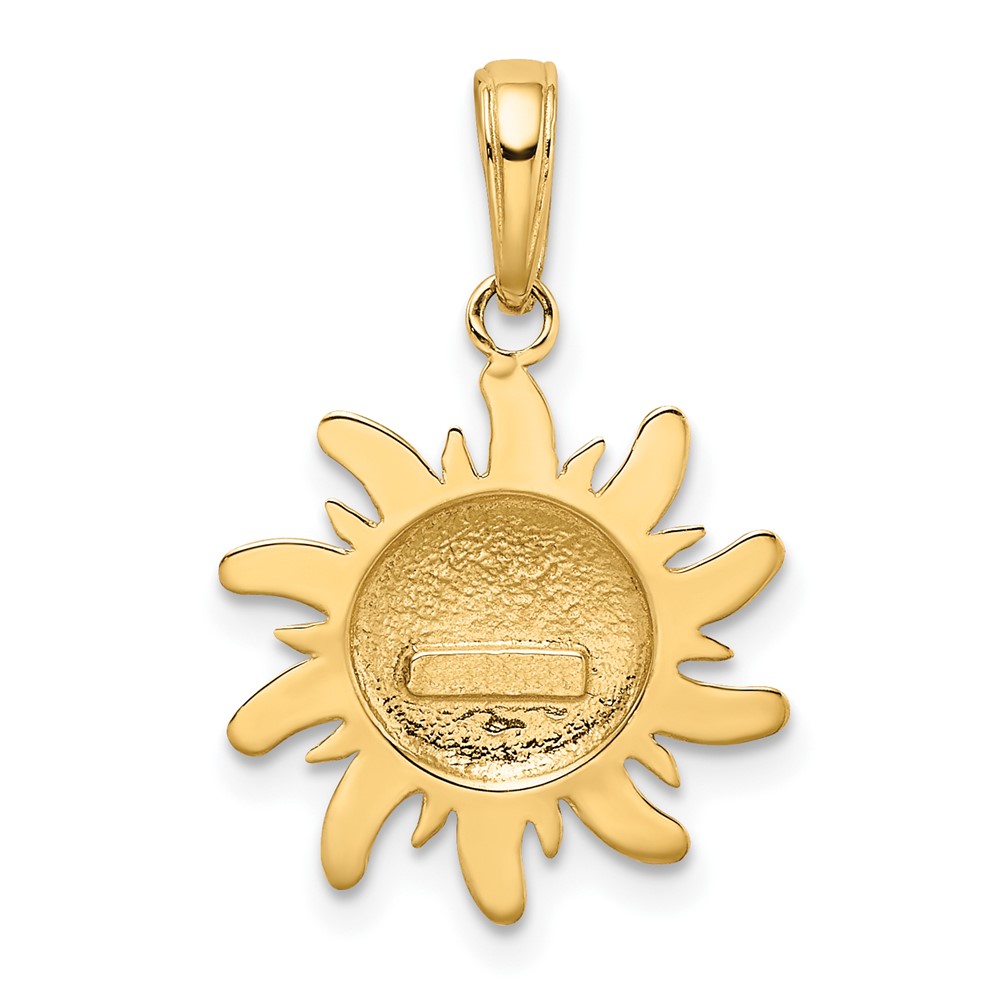 10k Diamond-Cut Small Sun Charm (10M471)