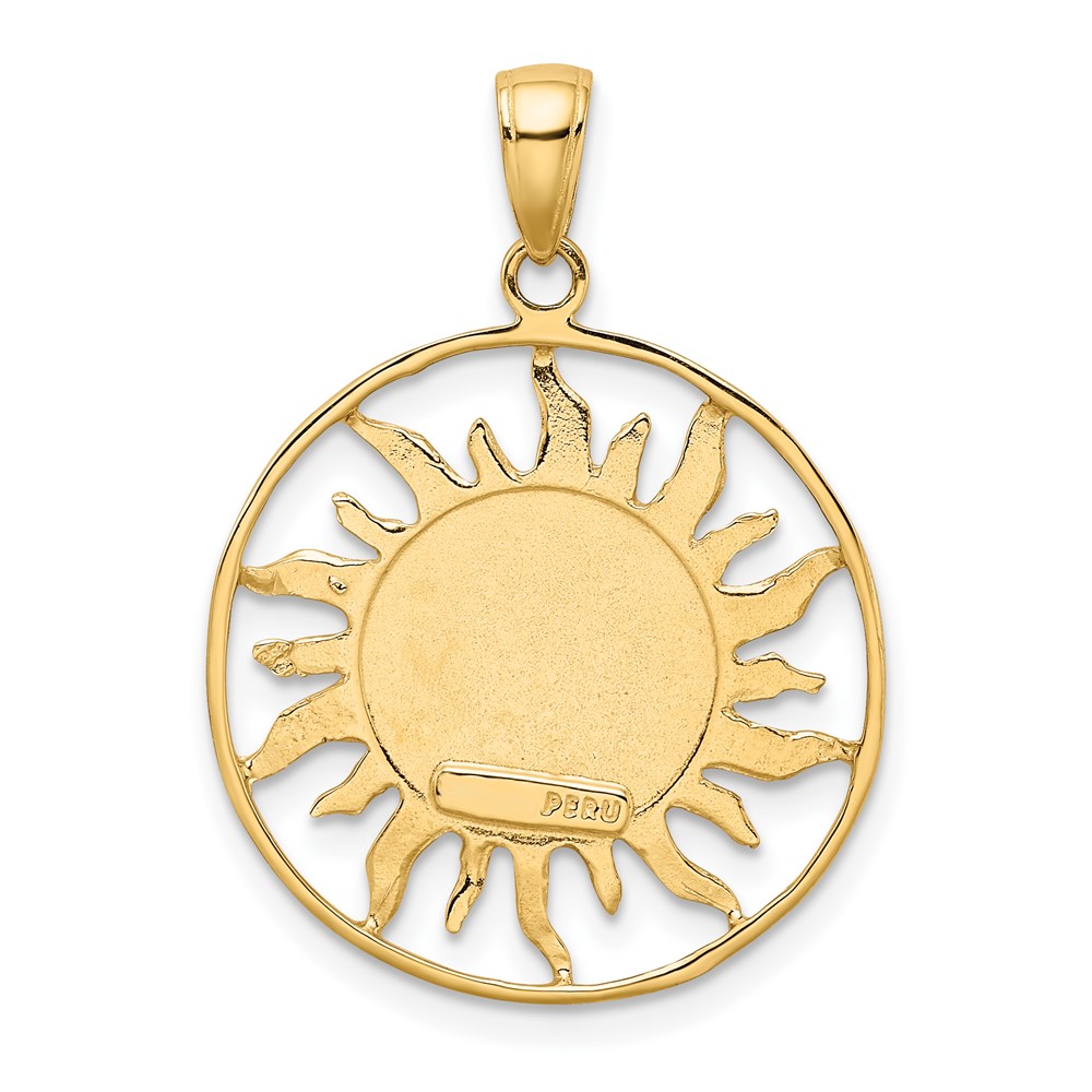 10k Polished Sun with Moon & Star Charm (10M475)