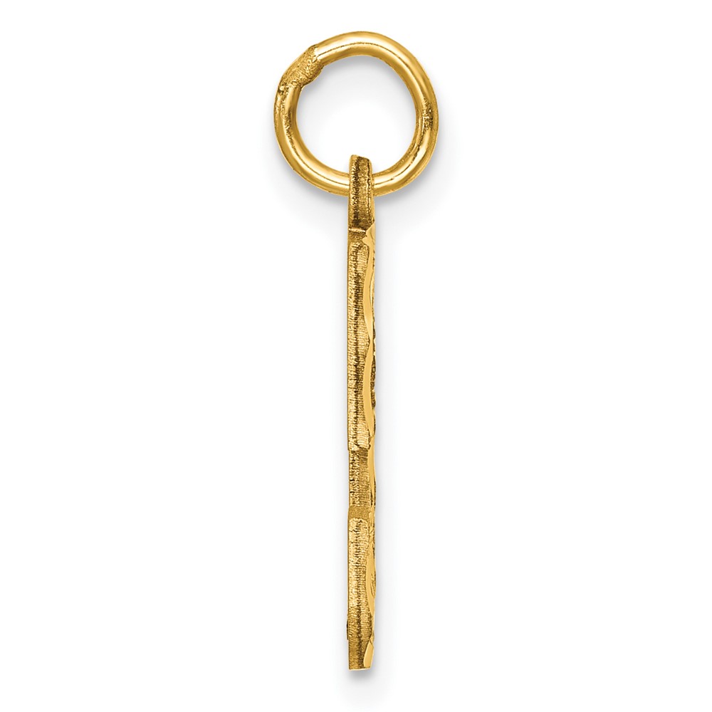 10ky Casted Medium Diamond-cut Number 5 Charm (10MN05)