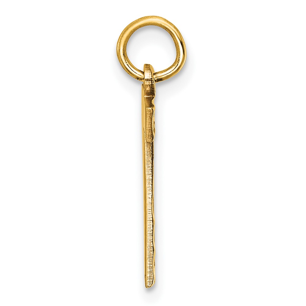 10ky Casted Medium Diamond-cut Number 7 Charm (10MN07)