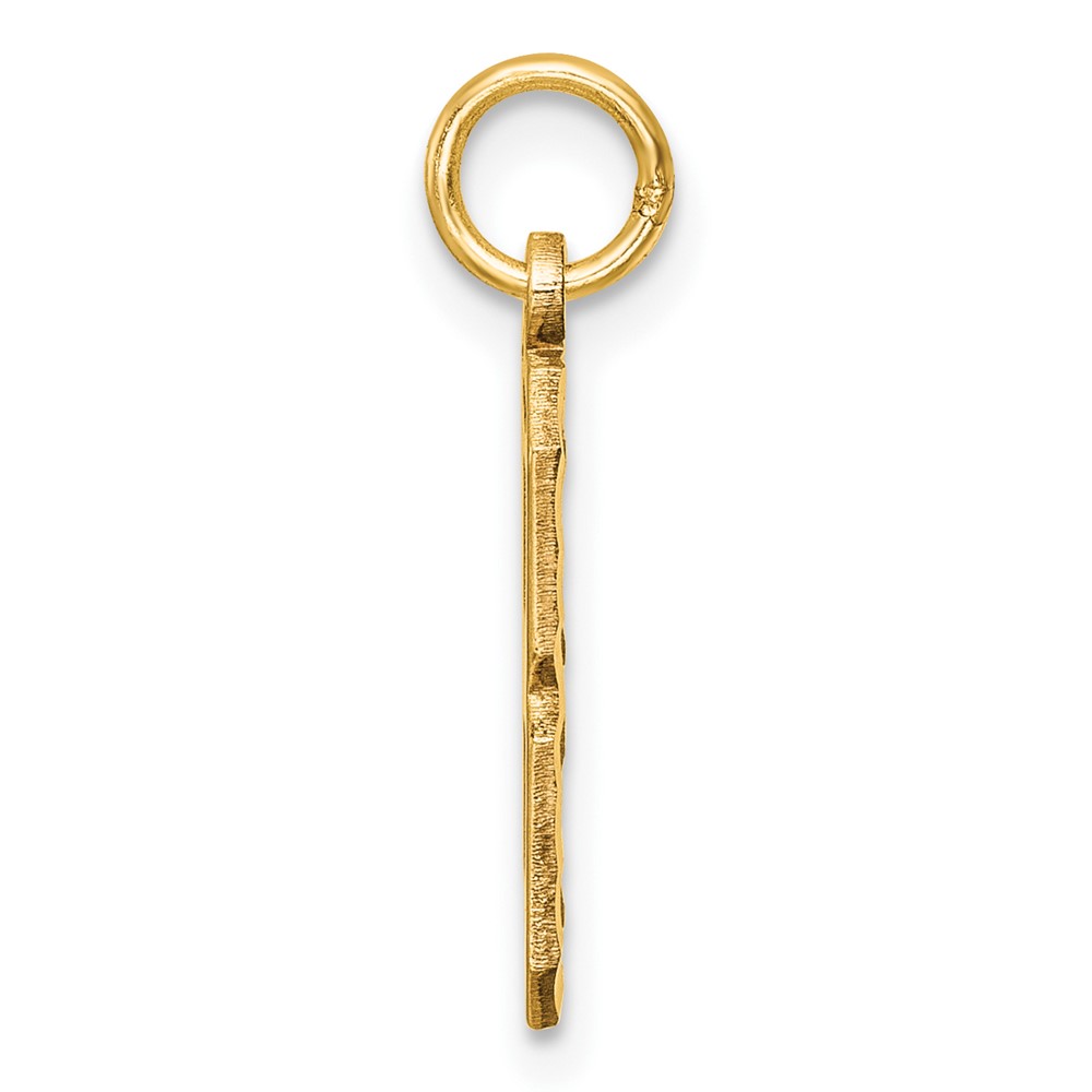 10ky Casted Medium Diamond-cut Number 8 Charm (10MN08)