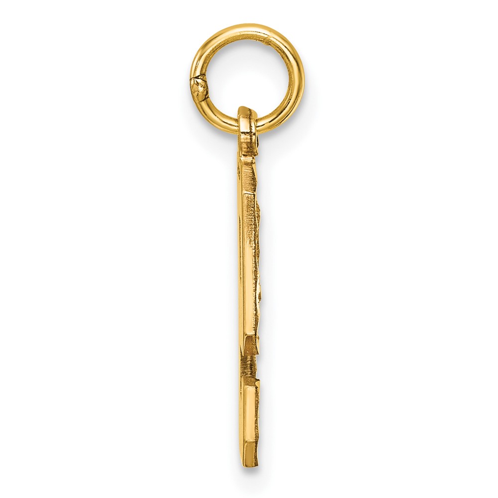 10ky Casted Medium Diamond-cut Number 9 Charm (10MN09)