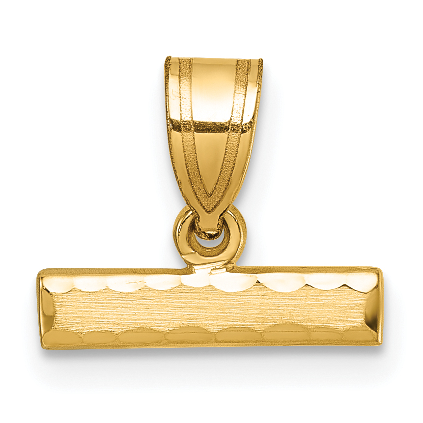 10ky Casted Medium Diamond-cut Top Charm (10MNTOP)
