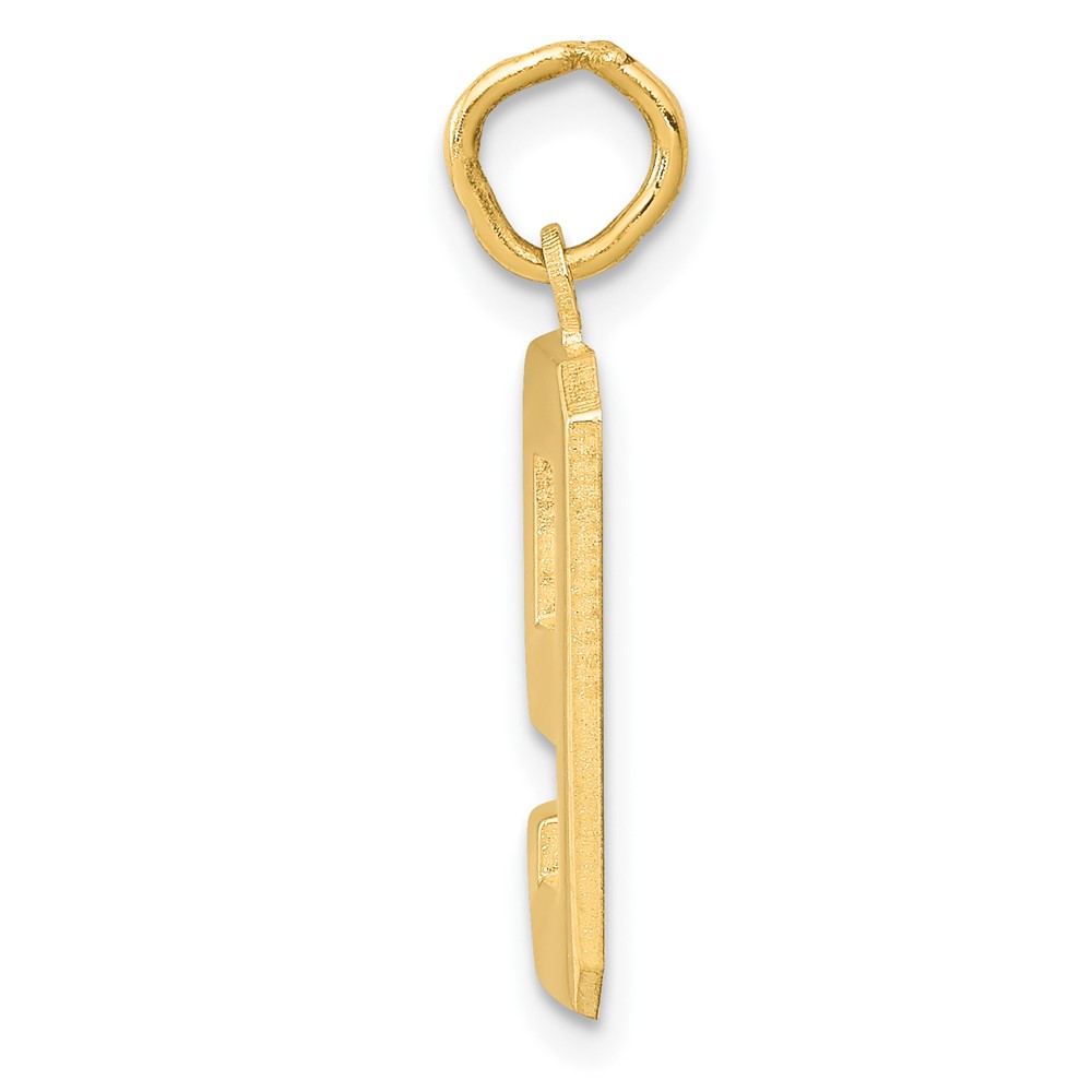 10k Medium Polished Number 9 Charm (10MP09)