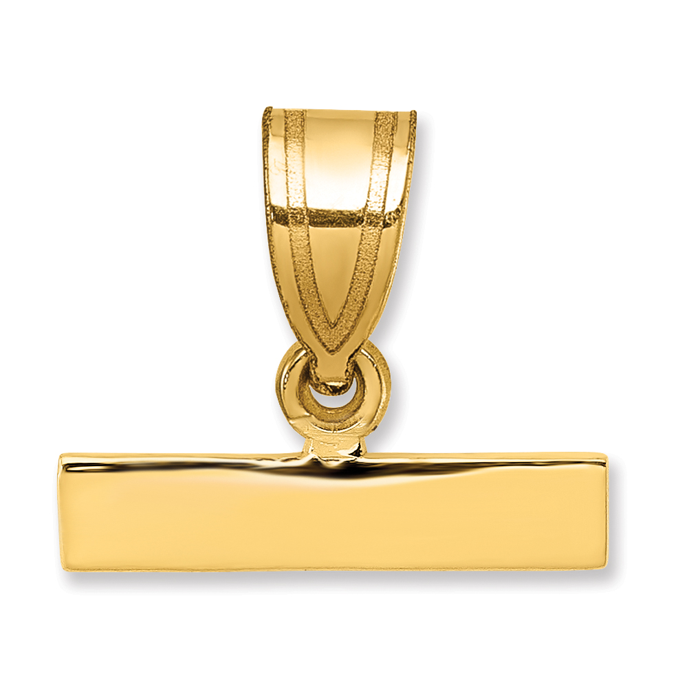 10ky Casted Medium Polished Top Charm (10MPTOP)
