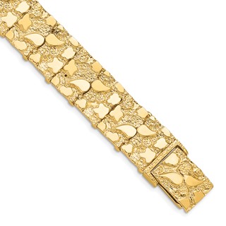 10k 15.0MM NUGGET Bracelet (Per Inch)