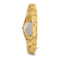 10K 22mm Yellow Gold Black Dial Nugget Watch, 7" view 3