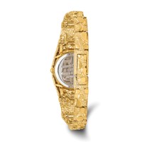 10K 22mm Yellow Gold Champagne Dial Nugget Watch, 7" view 3